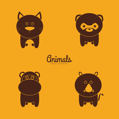 Cute Animals silhouettes