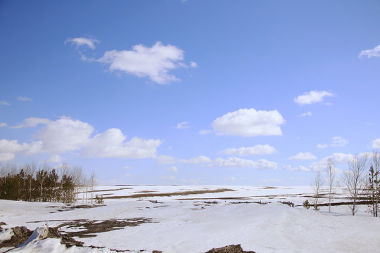 snow melt in the early spring