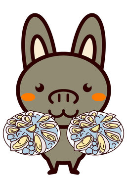 生ガキと動物シリーズ
