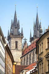 Fototapeta premium Church of Mother of God before Tyn in Prague