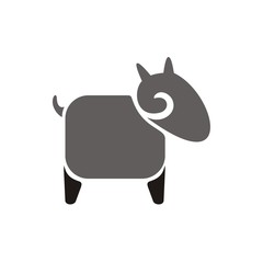 goat logo animal abstract symbol icon
