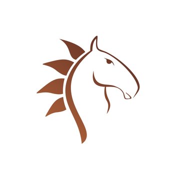 horse logo icon animal vector