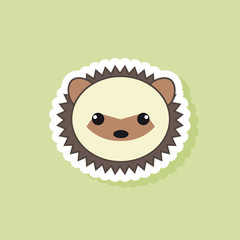 Cute porcupine Face