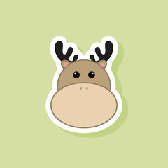 Cute deer Face