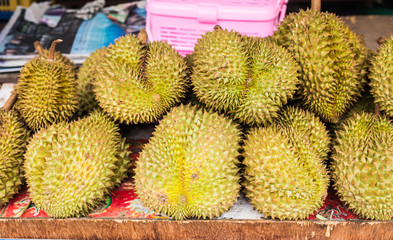 durian in the market.