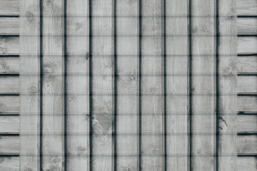 Abstract checkered background of the wooden planks. Plaid background.   Abstract minimalistic pattern of lines. Grey background.