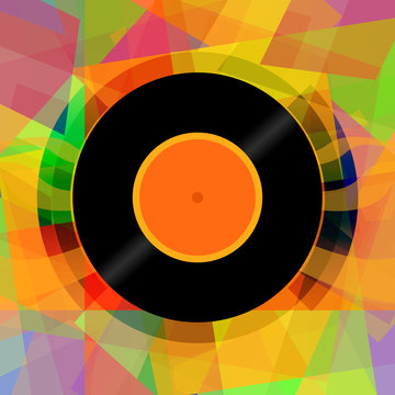 Vinyl disc abstract music background