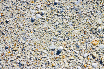 Expanse of white gravel background