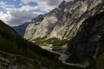 Fototapeta na wymiar Zugspitze Wanderung 