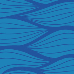 Hand drawn wave vector pattern