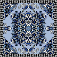 authentic silk neck scarf or kerchief square pattern design in u