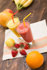 Fresh fruit smoothies