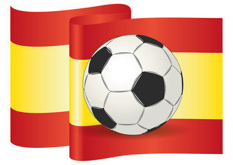 Fototapeta premium Soccer ball spain UEFA european championship