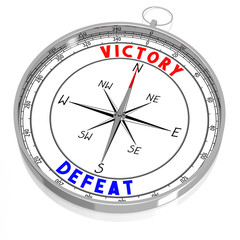 Victory and defeat - 3D compass