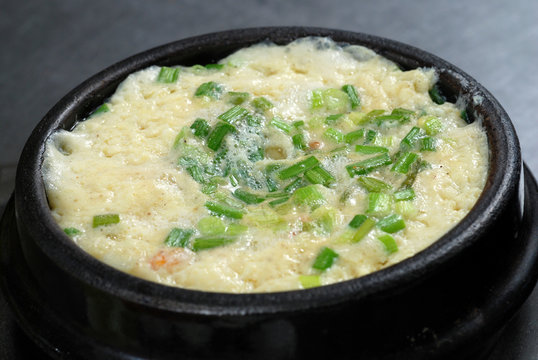 korean steamed egg bowl