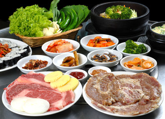 Korean bbq set