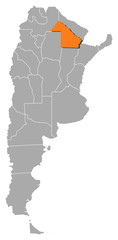 Map - Argentina, Chaco