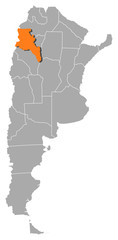 Map - Argentina, Catamarca