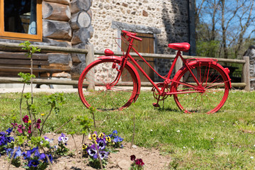 Fototapeta na wymiar Red bike