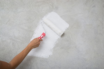 Painting the walls in white color