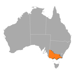 Map - Australia, Victoria