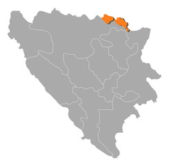 Map - Bosnia and Herzegovina, Posavina