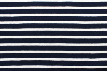 Stripe navy blue and white cotton fabric texture