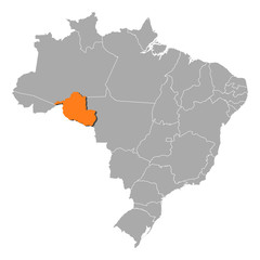 Map - Brazil, Rondônia