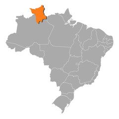 Map - Brazil, Roramia