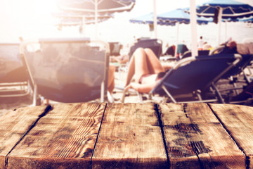 desk and beach 