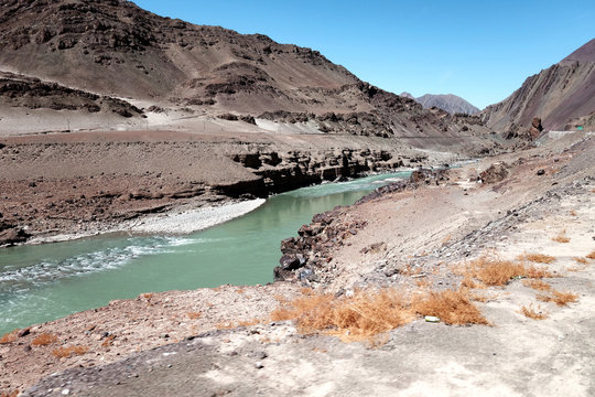 Indus rivers - Leh, Ladakh, India