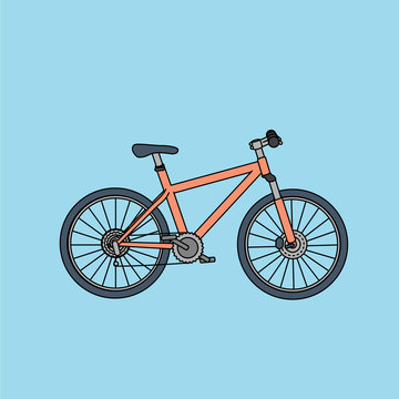 Mountain bike illustration.