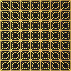 Art Deco seamless vintage wallpaper pattern. Geometric decorativ