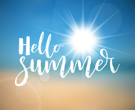 Hello Summer - Summer holiday poster