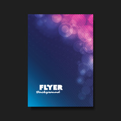 Flyer or Cover Design with Blurred Background