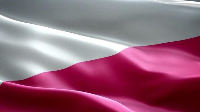 Poland national flag. Infinite loop. New effect and different lightining.