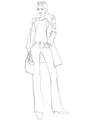 illustrazione di donna moderna