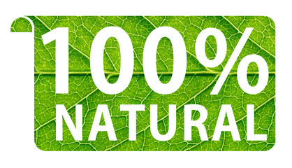 100% natural label