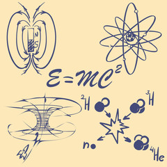 Physics doodle set