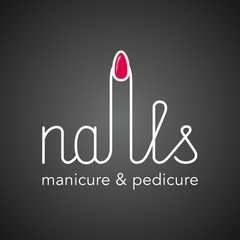 Manicure vector logo