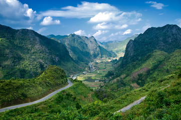 Fototapeta na wymiar Sung La village in Hagiang province, Vietnam