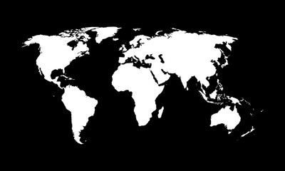 World map, vector.