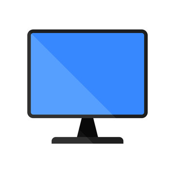 This image is a vector file representing a computer monitor display isolated.