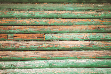 Log horizontally, texture and background. Toned photo.