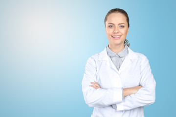 Smiling female doctor