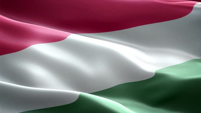Hungary national flag. Infinite loop. New effect and different lightining.