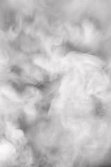 Misty smoke cloud water effect. Computer collage.