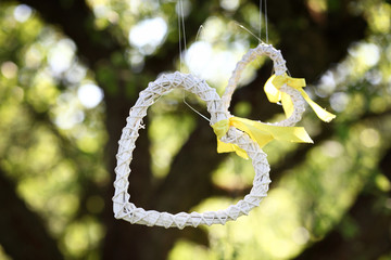 Ornament in the shape of heart