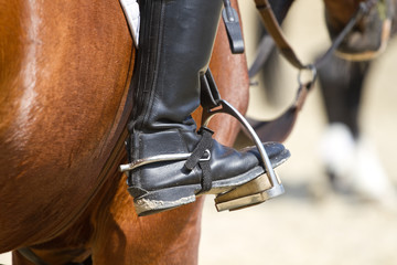 Jockey riding boot