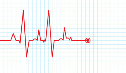 cardiogram vector background